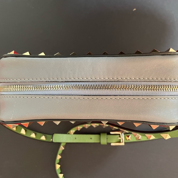 VALENTINO Colorblock Rockstud Camera Bag AUTHENTICATED HARD TO FIND Multi Color! - Picture 10 of 13